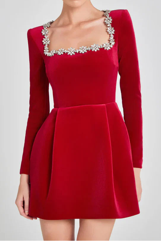 Fiona | Elegant Velvet Dress