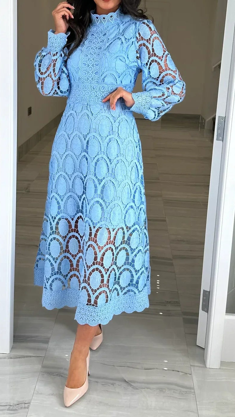 Acia | Long Sleeve Lace Dress