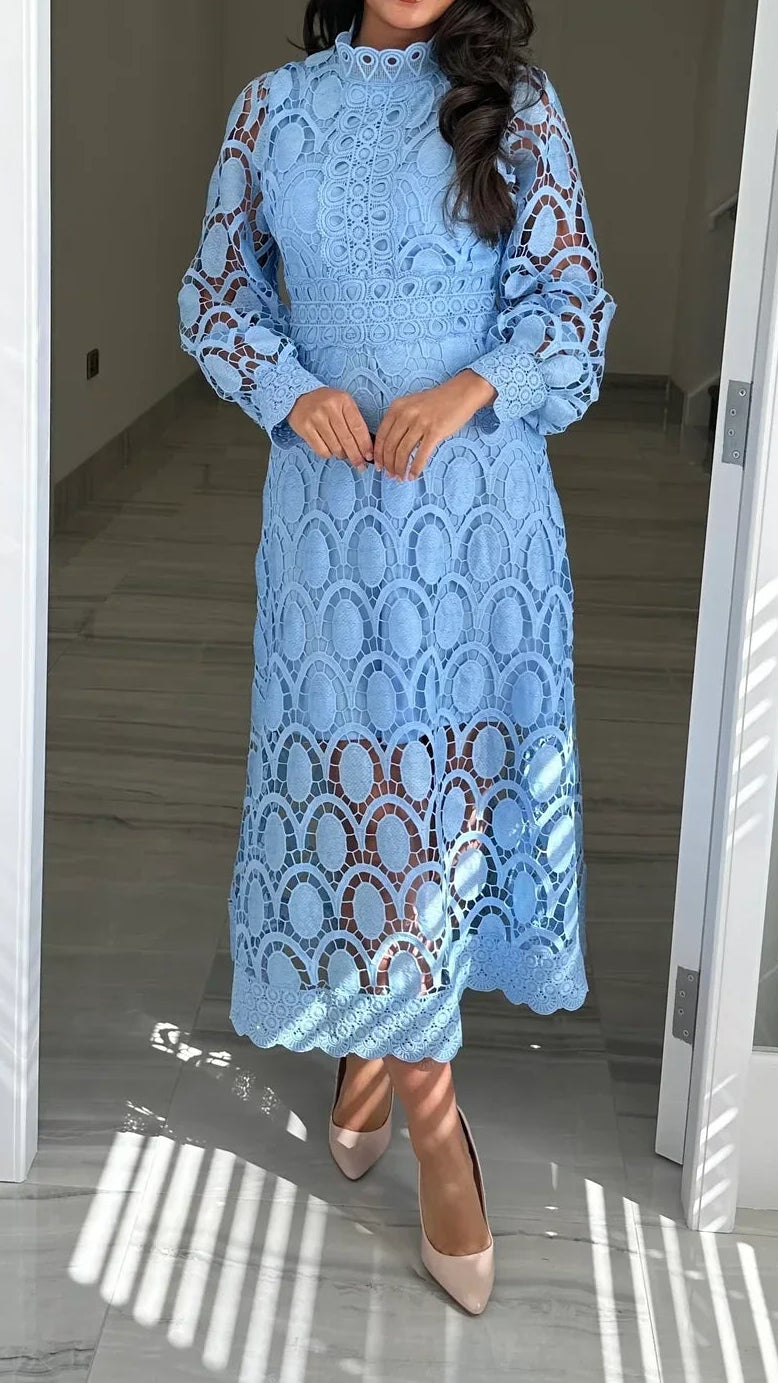 Acia | Long Sleeve Lace Dress