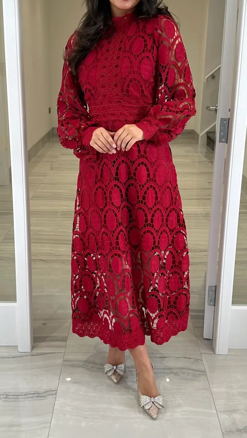 Acia | Long Sleeve Lace Dress