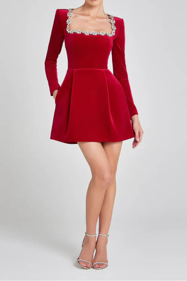 Fiona | Elegant Velvet Dress
